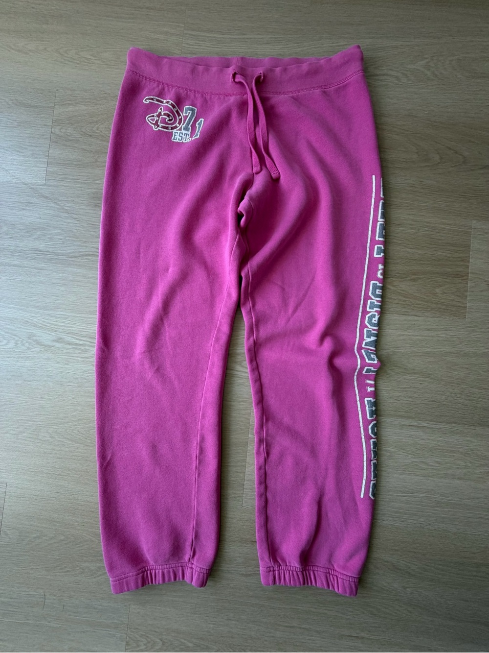 Disney World Disneyland resort vintage pink sweatpants